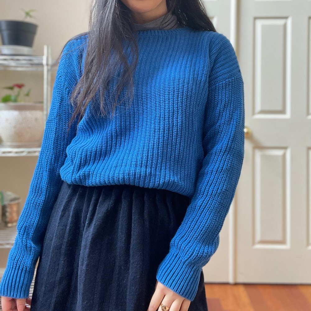 Blue Knit Sweater